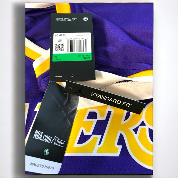 Nike NBA Los Angeles Lakers Lebron James Swingman Jersey, Purple - Men’s Size XL - Picture 8 of 10